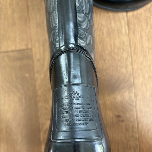 Coach Tristee Black Rain Boot - Picture 6 of 10